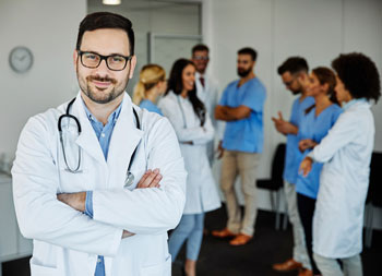 Medical Professionals in a group gathering