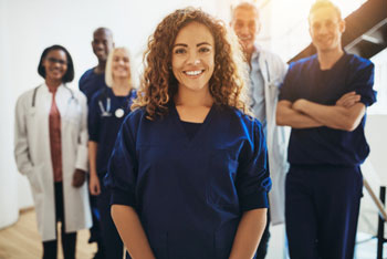 Pictured is a group of medical professionals